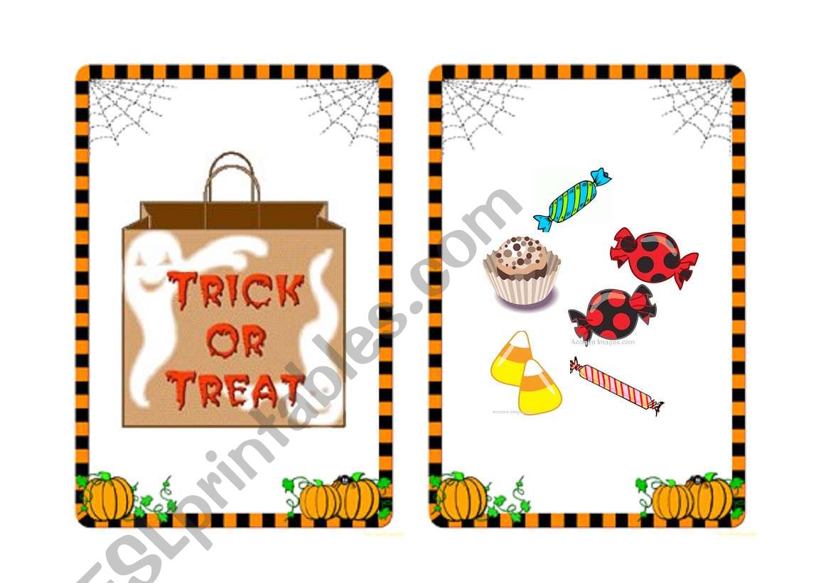 Halloween flashcards and word cards (7/7)