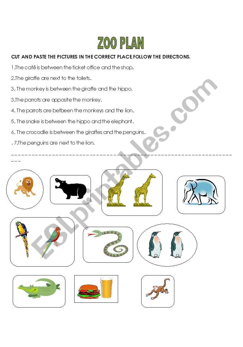 2 pages worksheet zoo plan worksheet