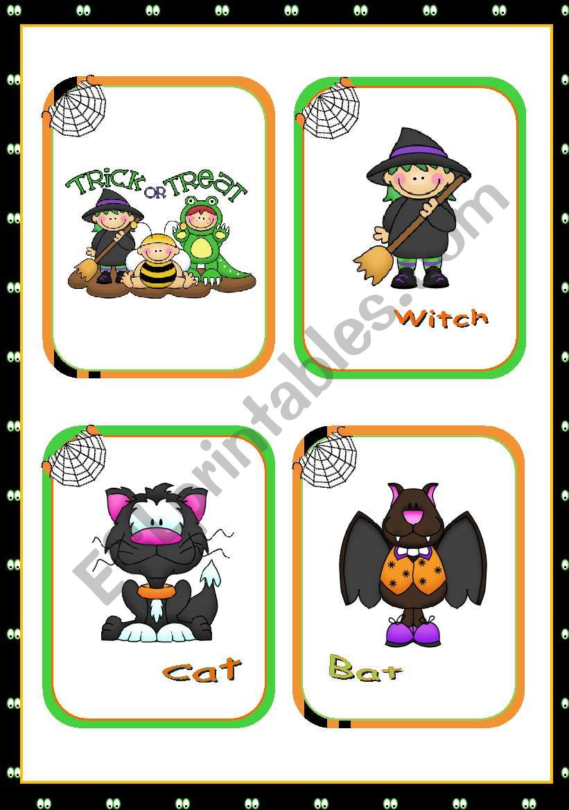 Halloween Set  (1)  -   Flashcards