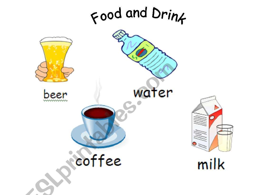 Food and Drink worksheet