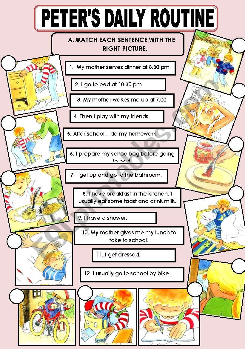 PETERS ROUTINE  worksheet