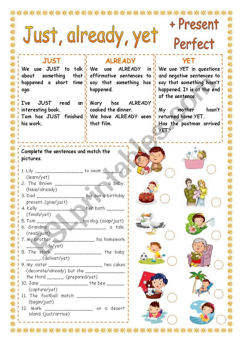 present-perfect-just-already-yet-worksheet