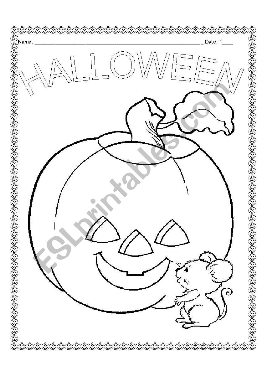 First Grade Halloween Guide worksheet