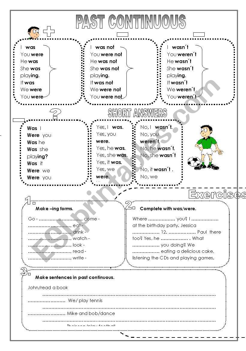 Past Continuous worksheet