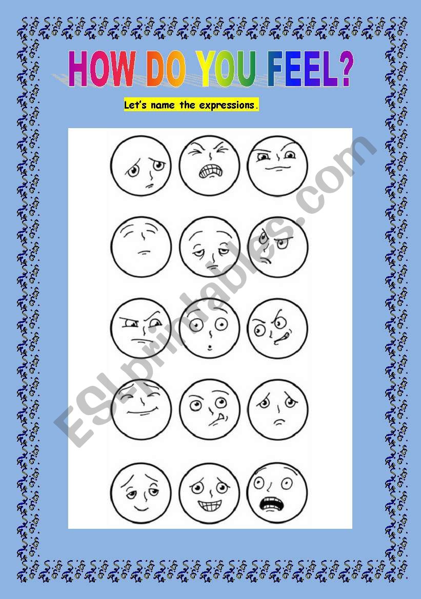 How do you feel? worksheet