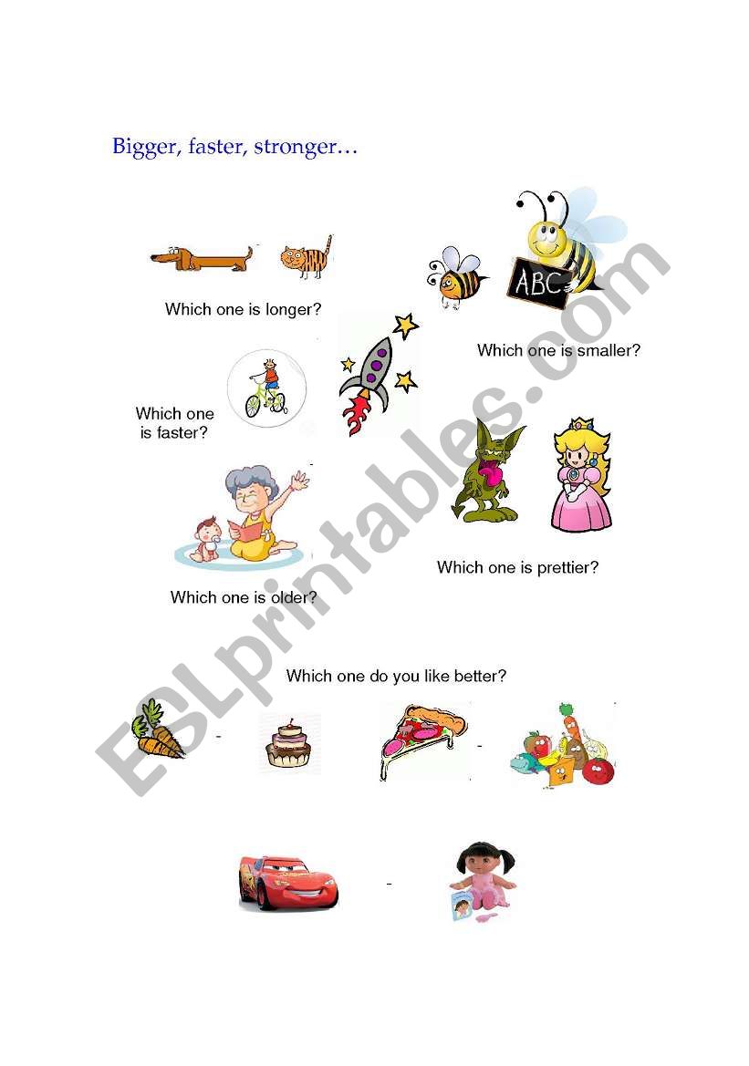 Bigger stronger faster worksheet
