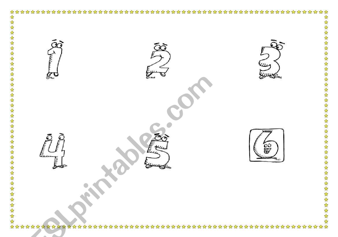 kindergarten numbers activity supplementary page