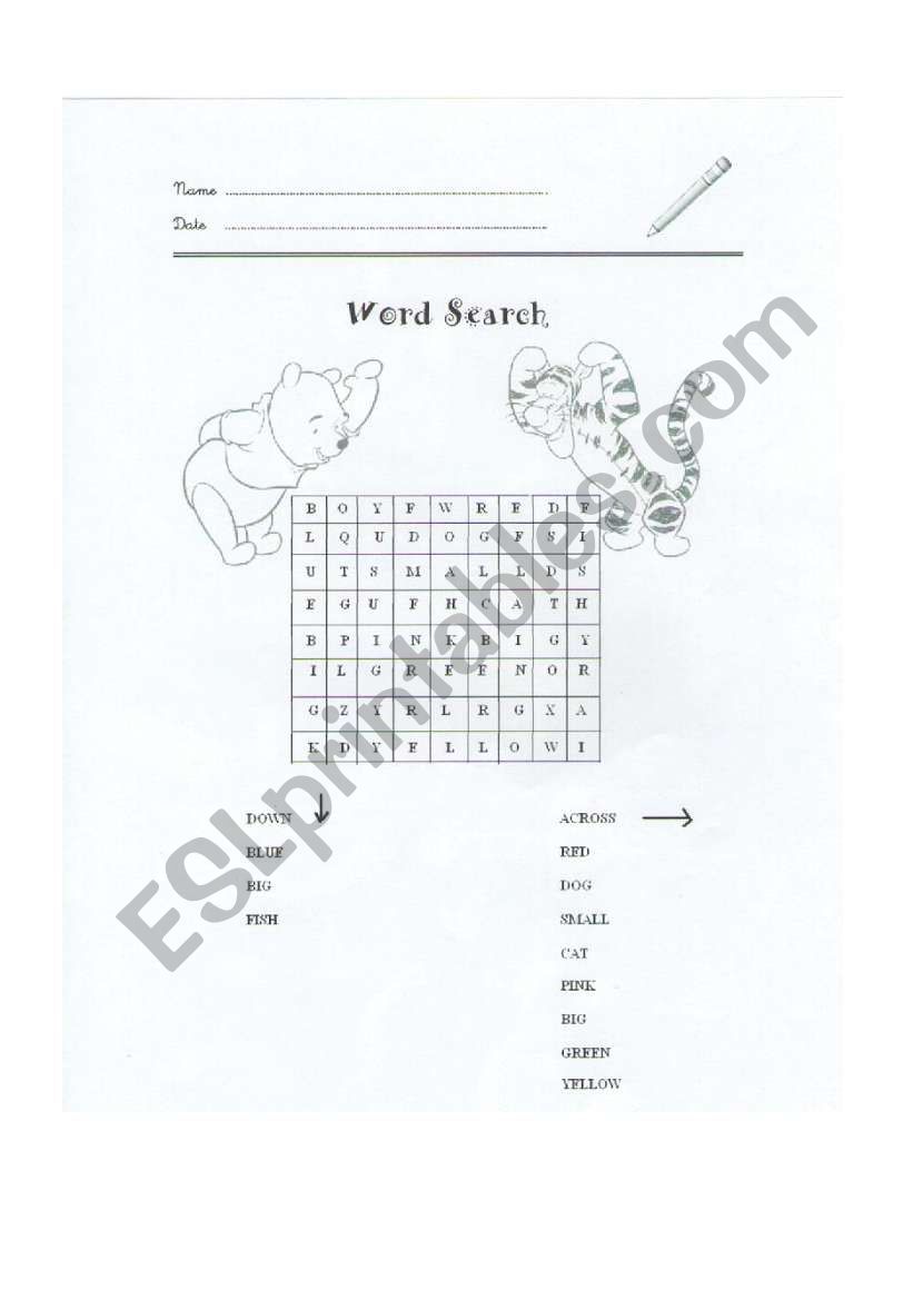 WordSearch worksheet