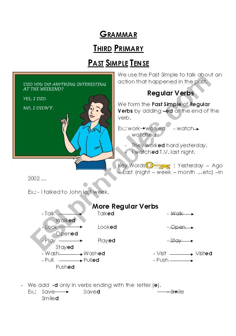 Past Simple Tense worksheet