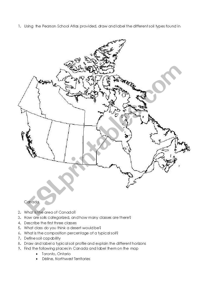 Pearson Atlas Soil Assignment worksheet