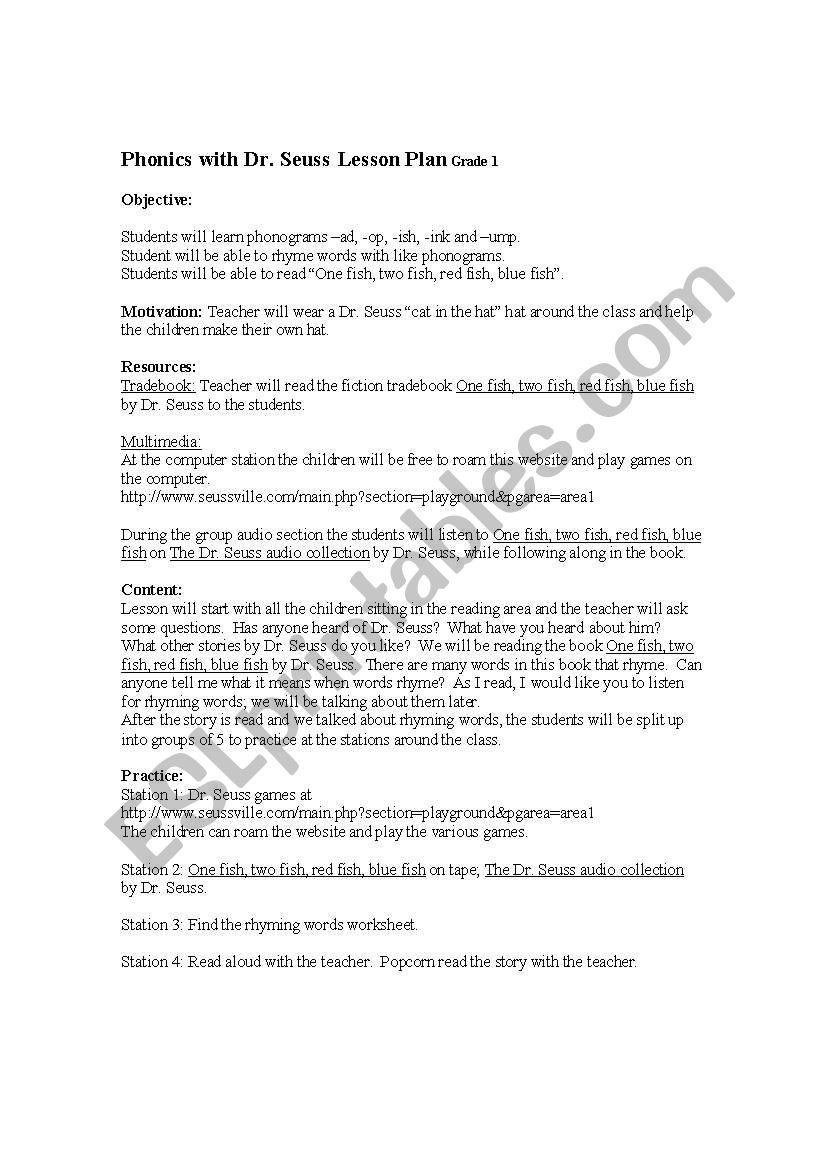 Phonograms and Phonics worksheet
