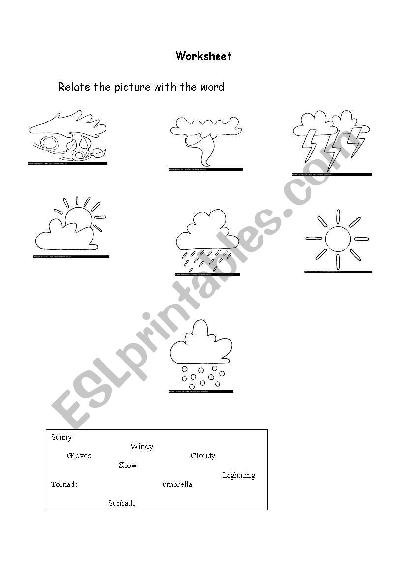 beautiful weather worksheet