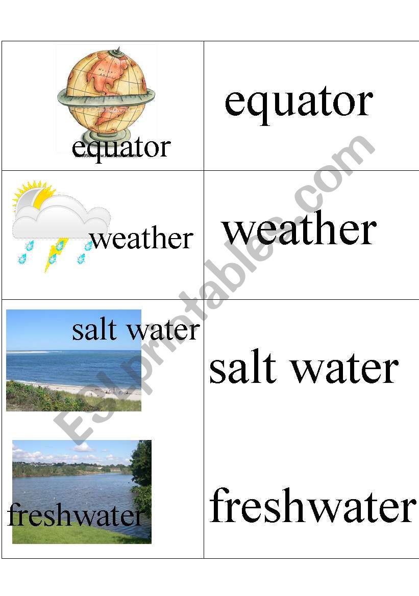 Geography words 2 worksheet