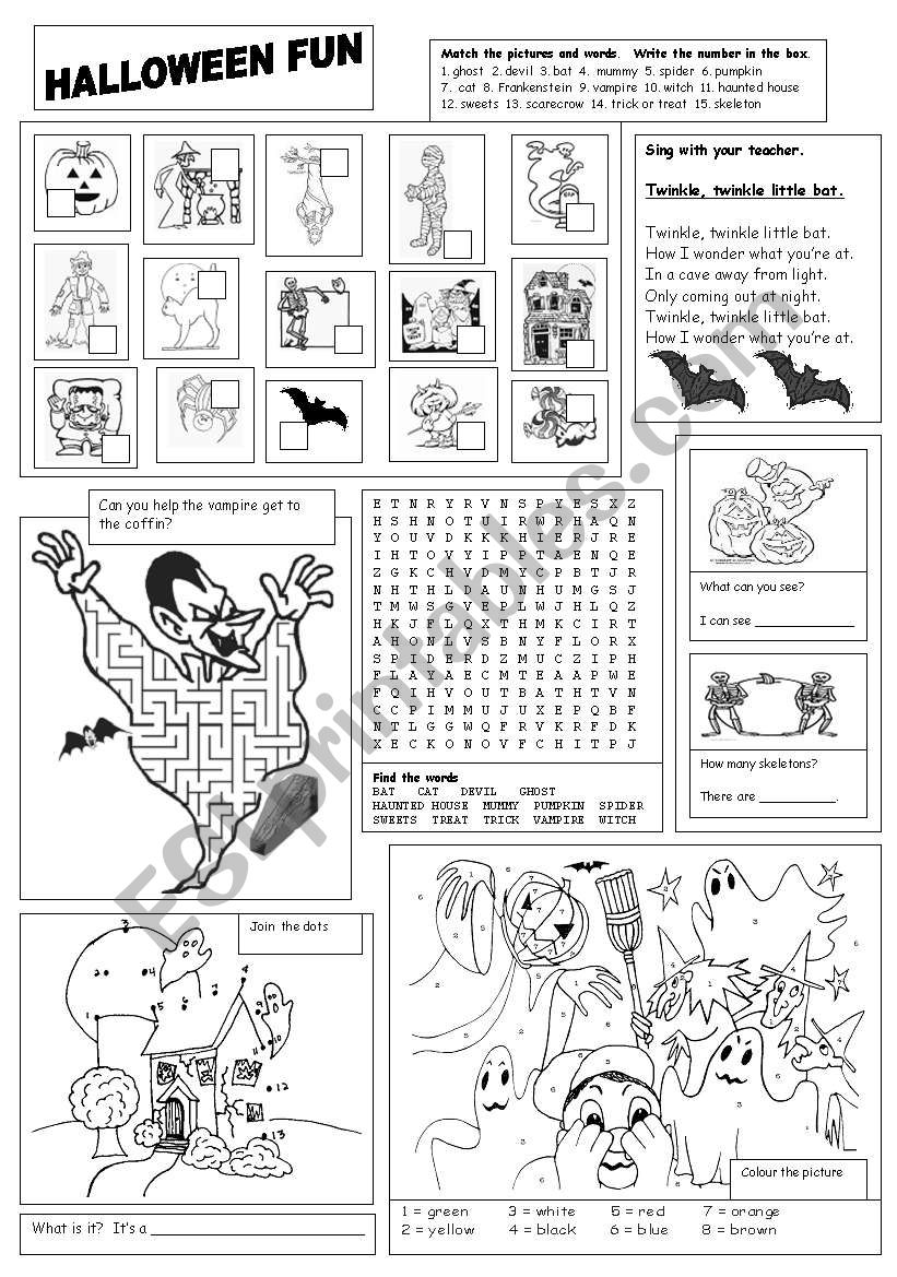 Halloween Fun worksheet