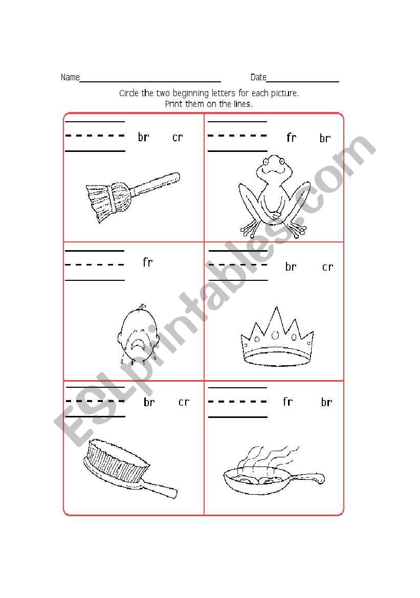 phonics worksheet