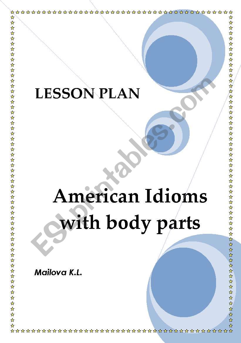  Idioms with body parts   worksheet