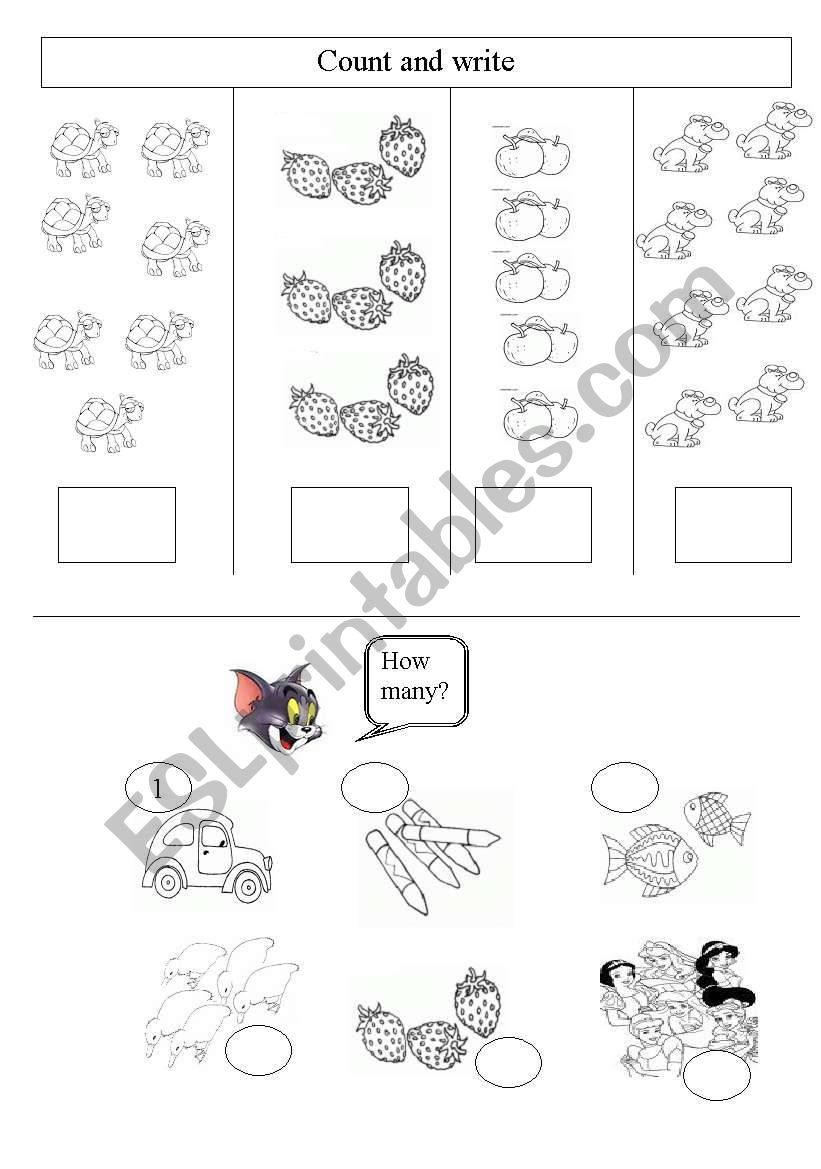 numbers worksheet