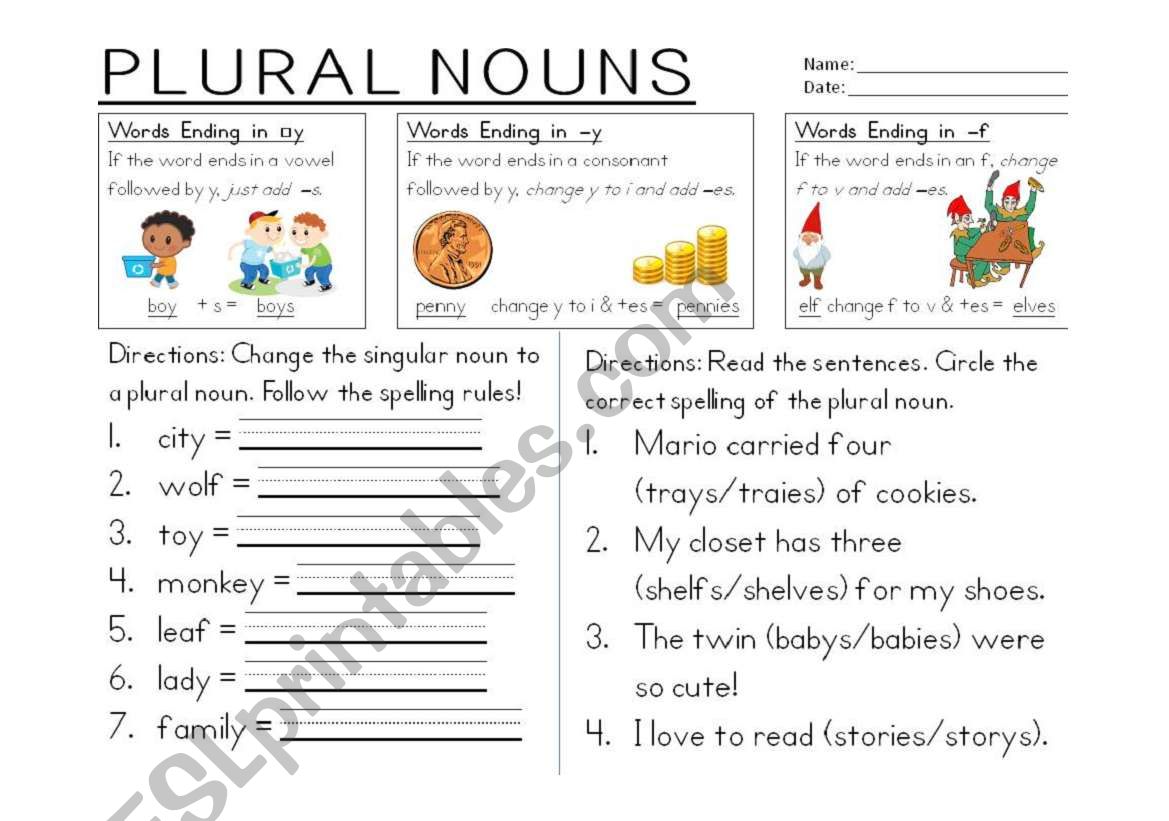 plural-nouns-ending-in-y-worksheet