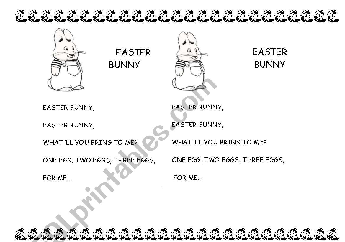easter worksheet