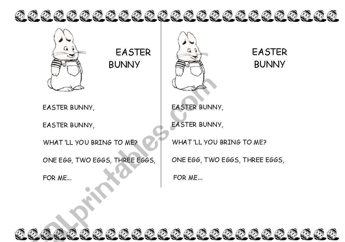 easter worksheet