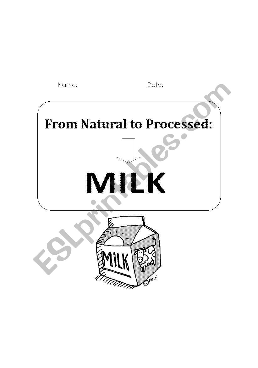 From Natural to Processed: Milk