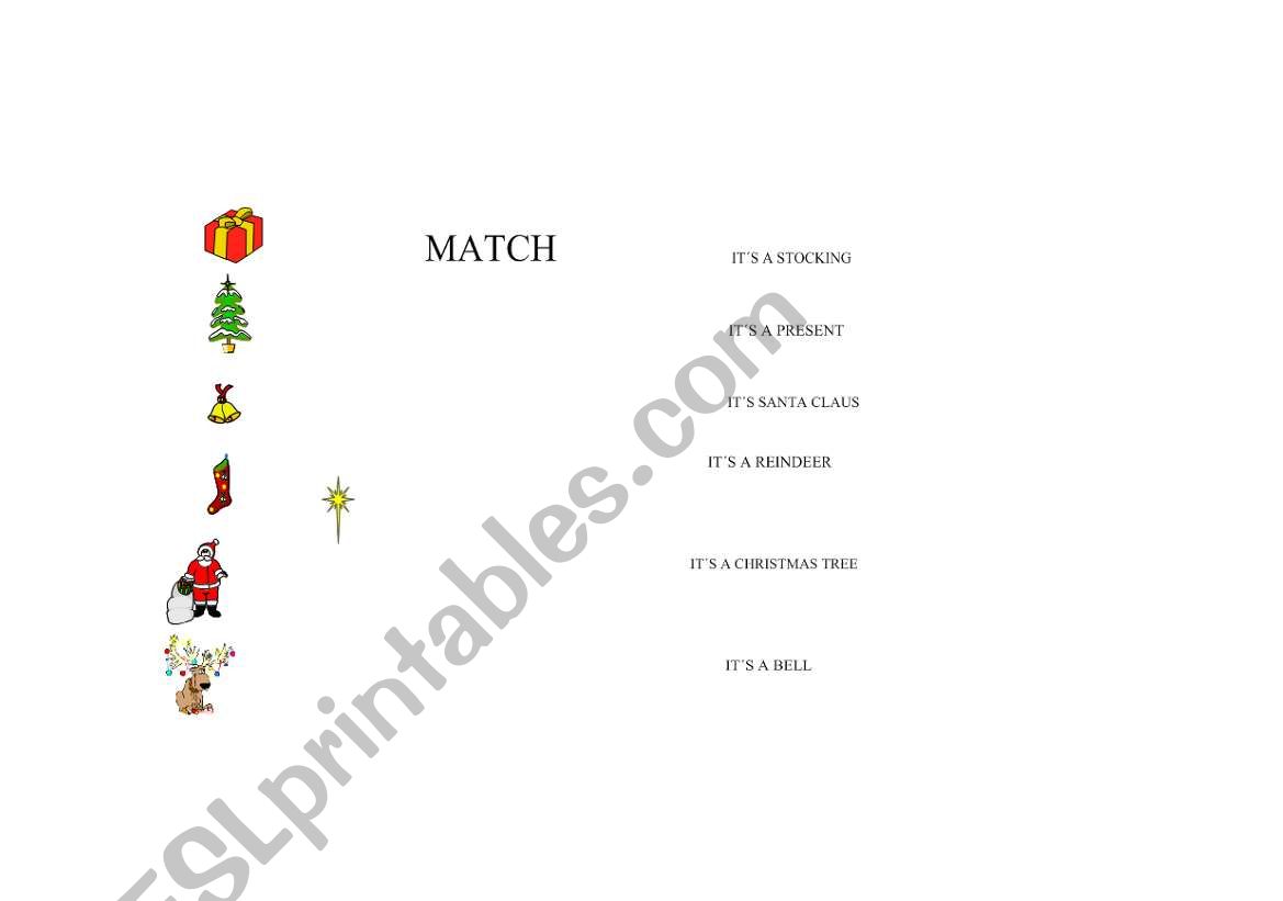 CHRISTMAS worksheet