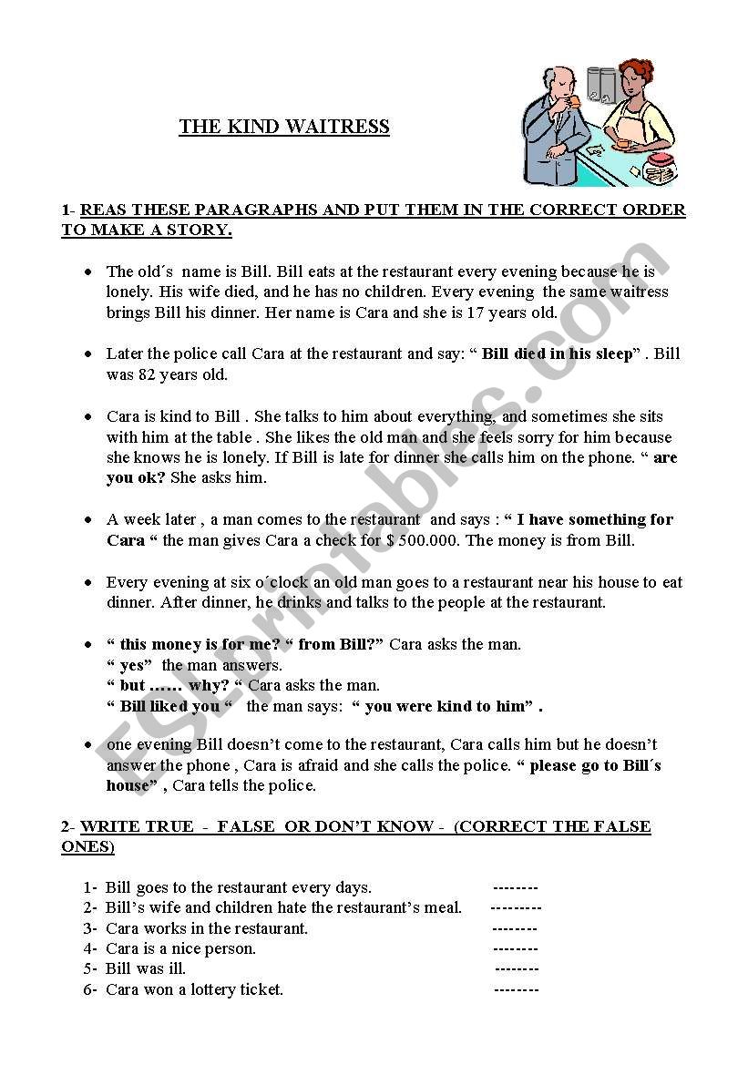 Story worksheet