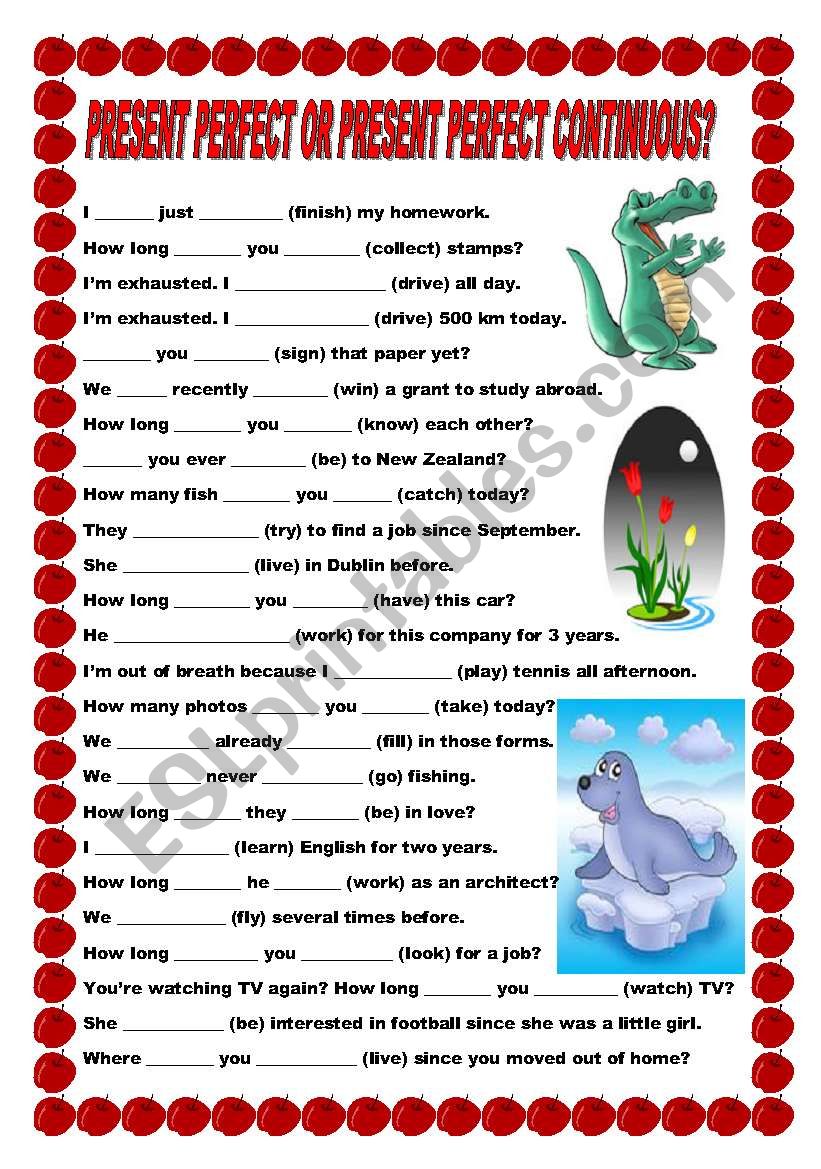 Present Perfect or Present Perfect Continuous?