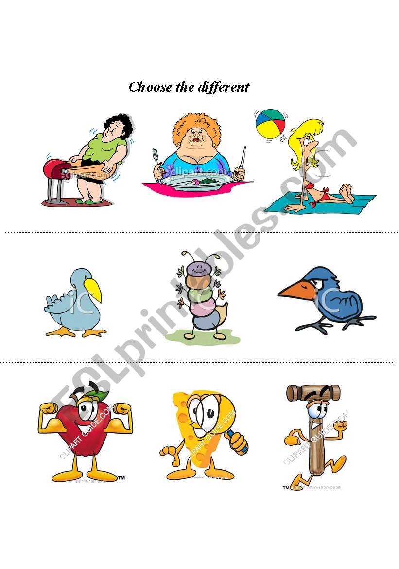 find the different worksheet