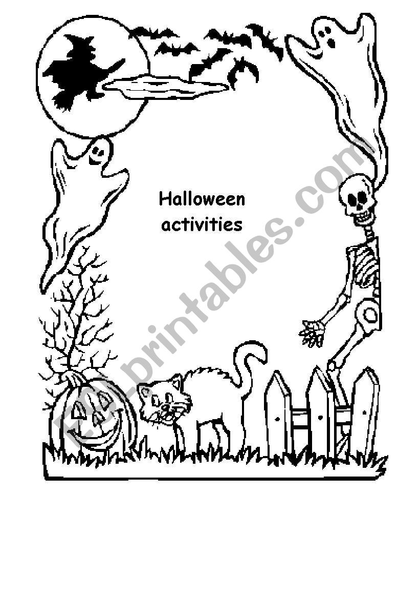 halloween activities  worksheet
