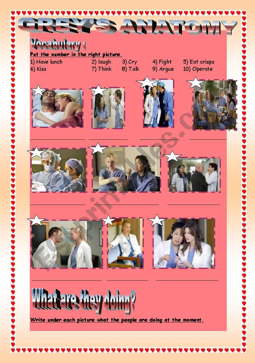 What are they doing? GreyÂ´s anatomy.