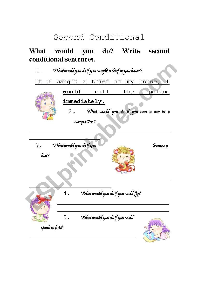 second conditional worksheet