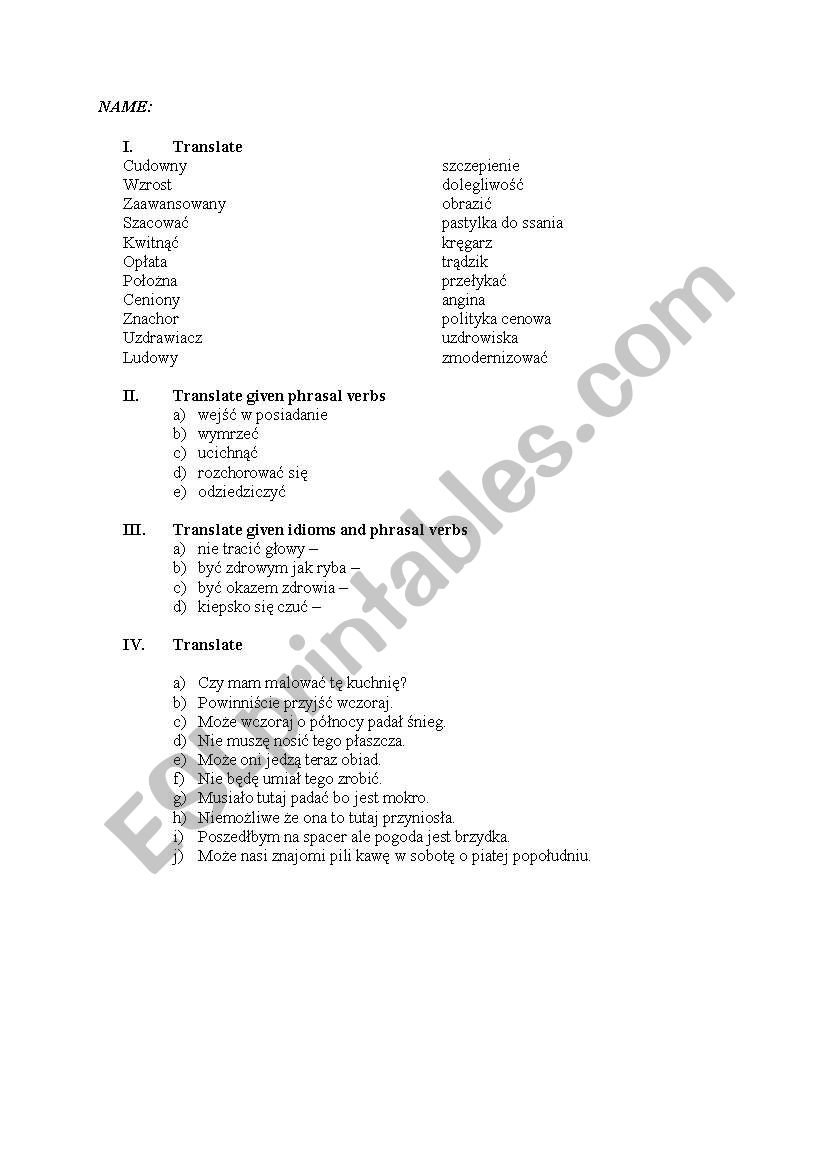 click on 4 test unit 4 worksheet