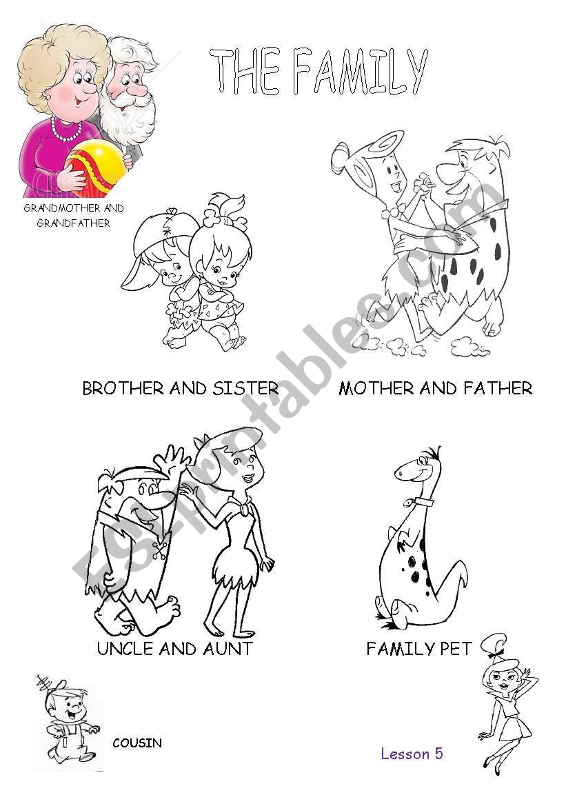 The Family worksheet