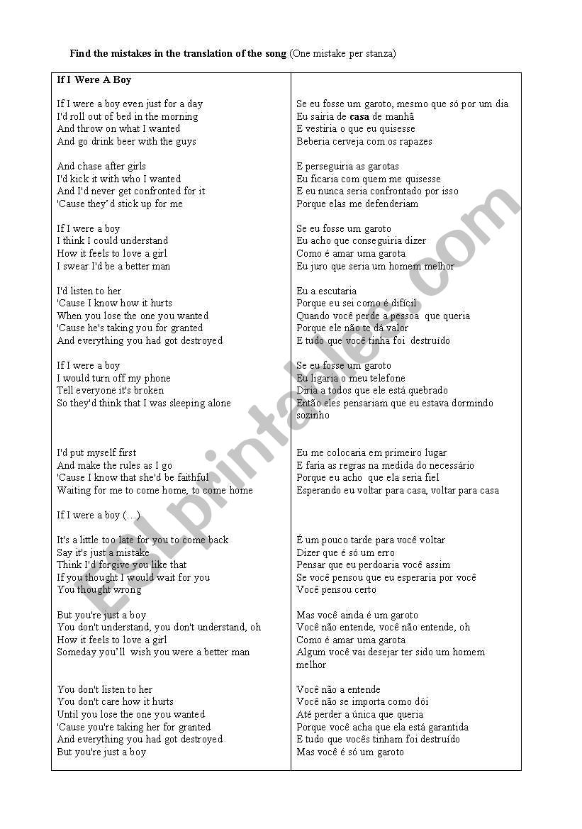 Music You have got friend worksheet