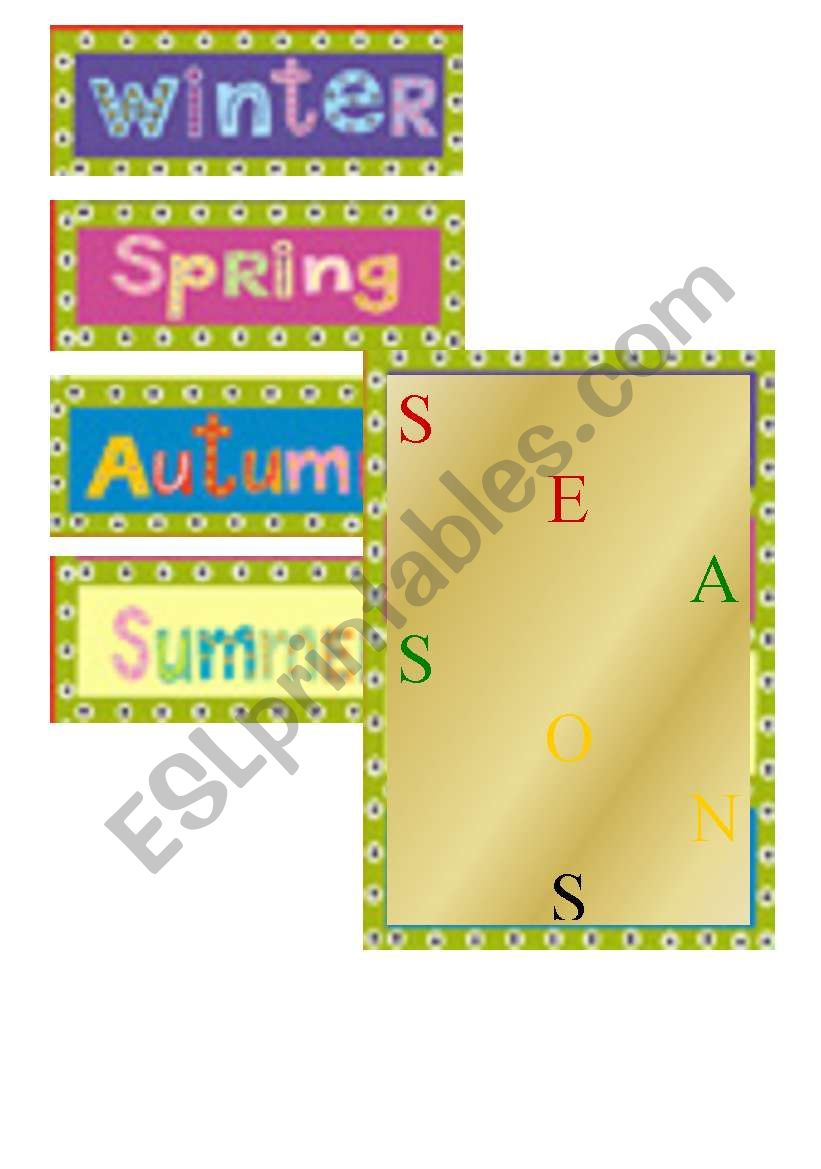 season worksheet