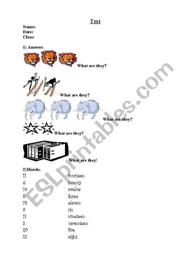 Test worksheet