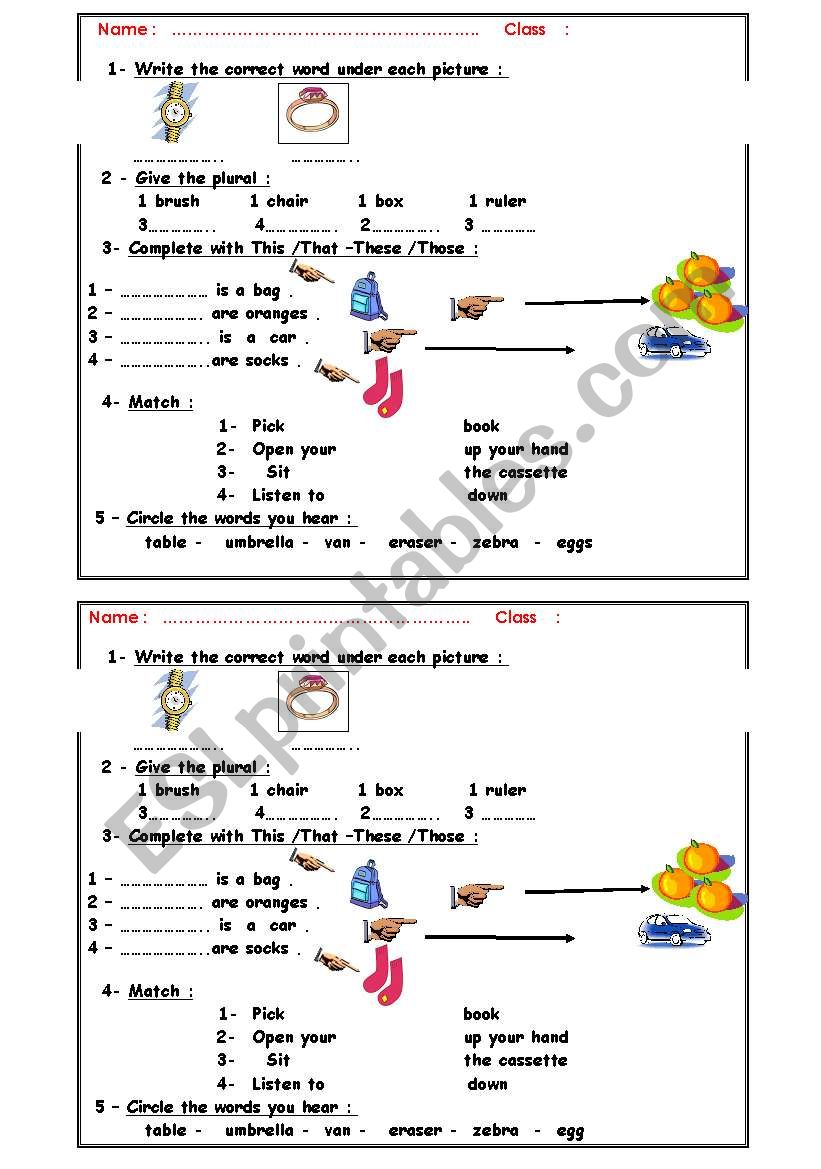Test worksheet