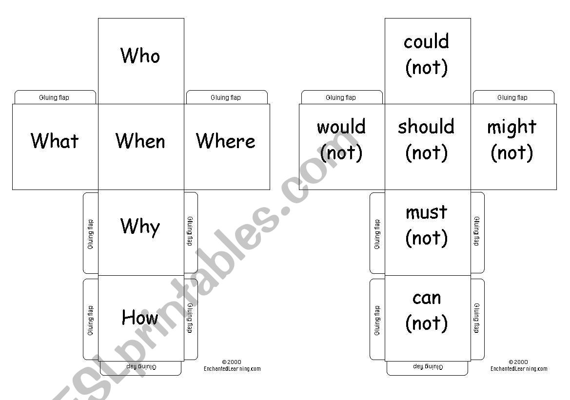 Modal Dice worksheet