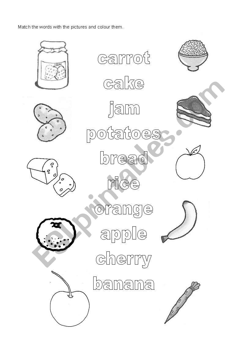 Food worksheet