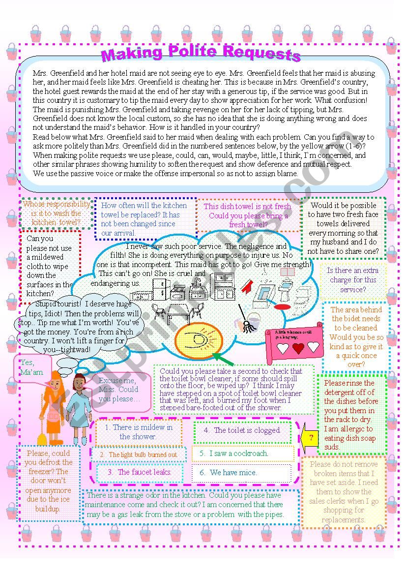 Making Polite Requests page 2 worksheet