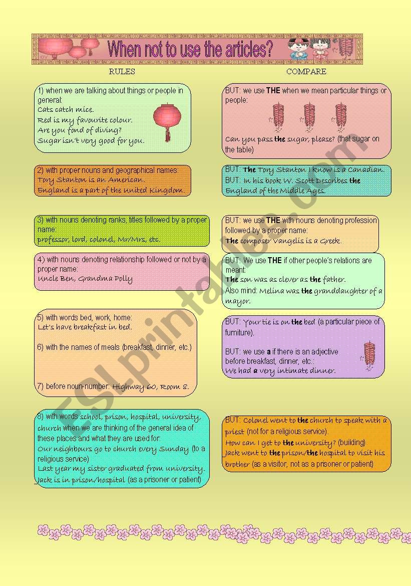 articles 3/3 worksheet