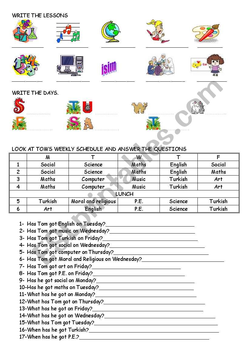 have got- subjects worksheet