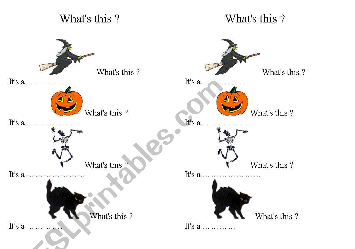 halloween vocabulary worksheet