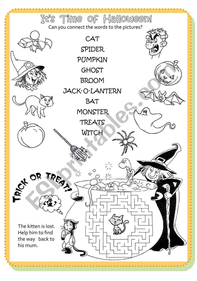 connect the words to the pictures