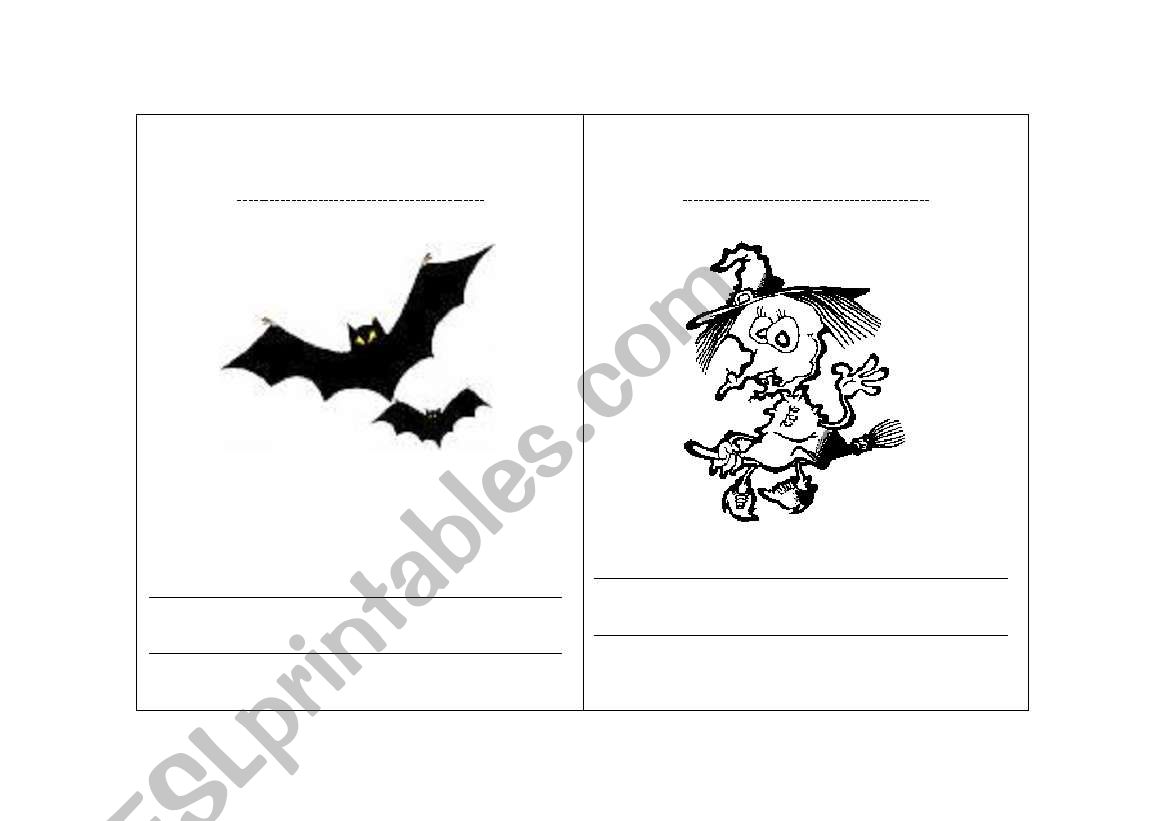 Halloween Booklet worksheet