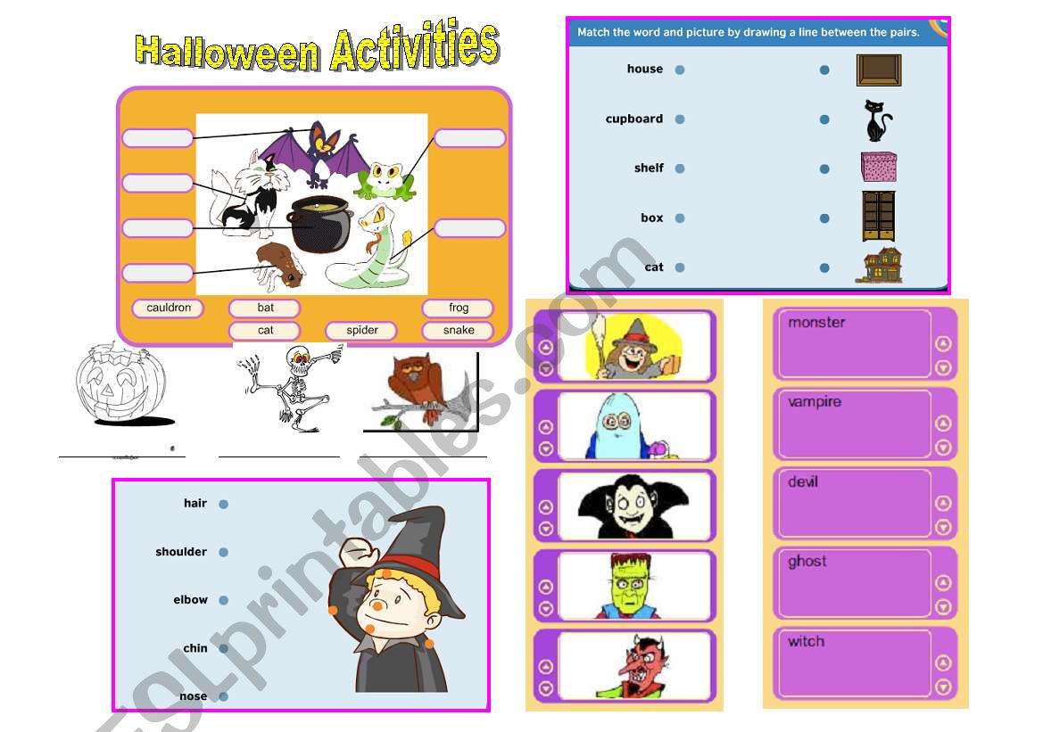 Halloween Activities worksheet