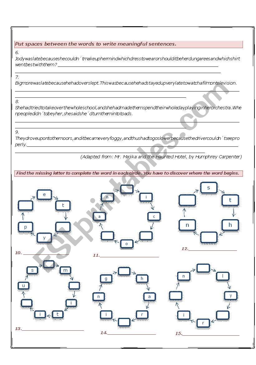 Just for fun (Part 2)  worksheet