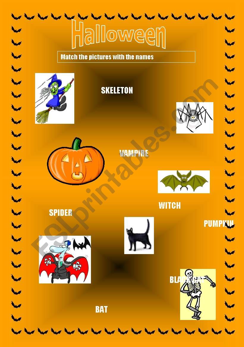 Halloween worksheet