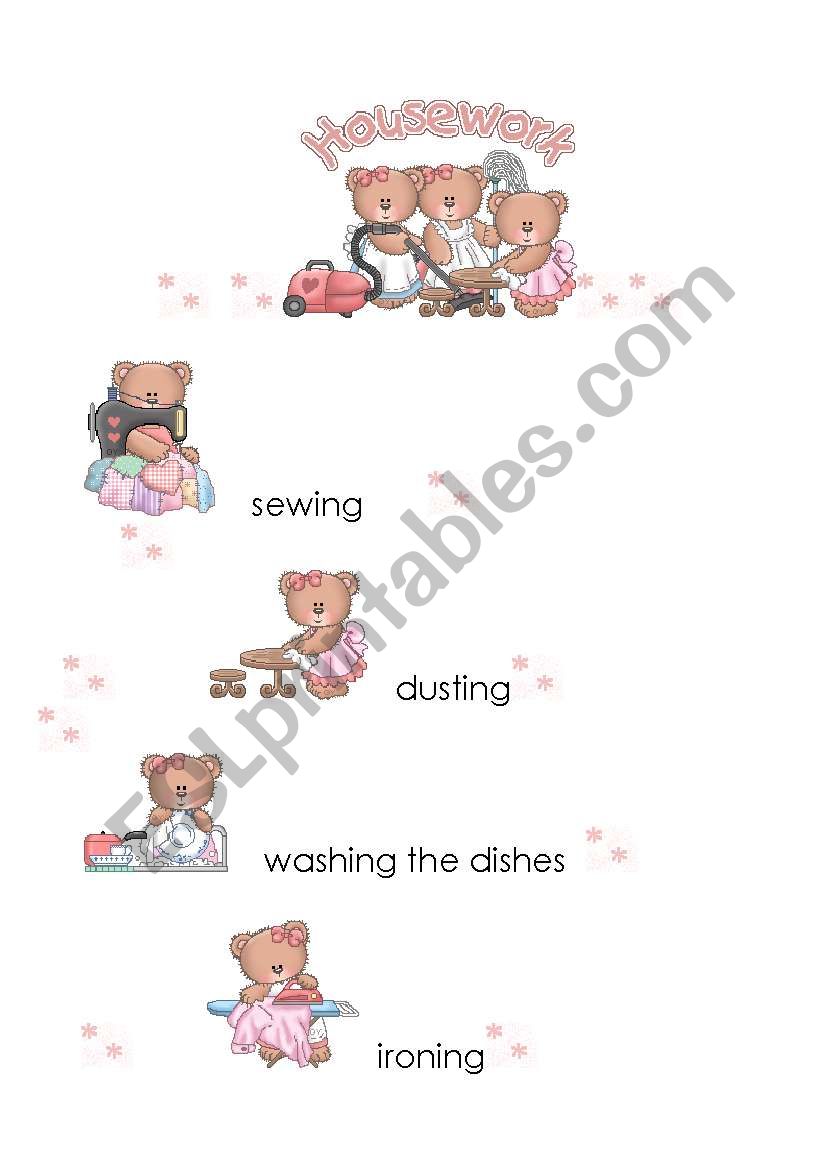 HOUSEWORK worksheet